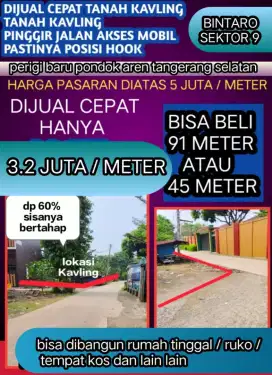 Kavling akses mobil harga spesial muraah