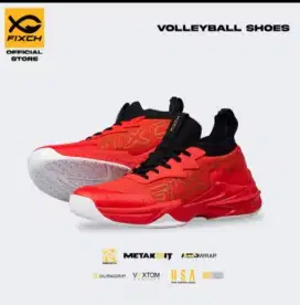 Sepatu volly warna merah