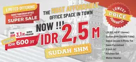 Dijual Unit Kantor Strategis di Soho Pancoran, Siap Huni !