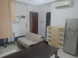 2BR plus semifurnish lantai rendah view Pool Apt.Mediterania Garden 2