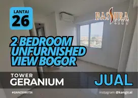 Jual 2 Kamar Kosongan View Bogor Tower G Apartemen Bassura City