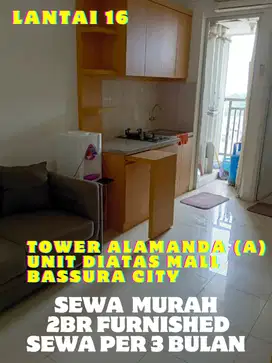 SEWA MURAH 2BR FURNISHED TOWER A DIATAS MALL BASSURA CITY VIEW KOTA