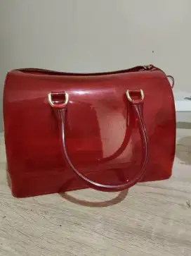 FURLA Candy Jelly Bag warna merah good quality