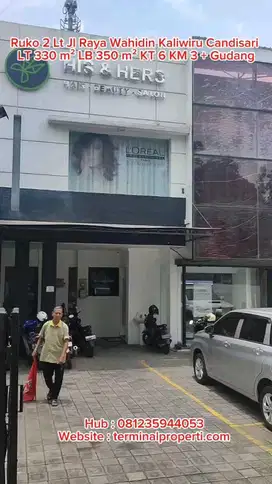 Ruko 2 lt Jl raya Wahidin  Candisari Semarang Selatan dkt AKPOL