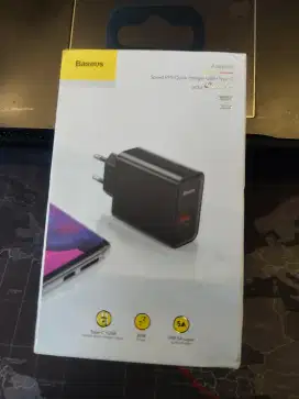Baseus 30watt Fast Charging Adaptor Type-C + USB 5A Super Quick Charge