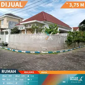 Dijual Rumah Araya Malang Posisi Hook Bangunan Premium
