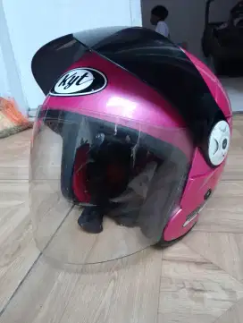 Jual helm kyt 2 vision warn pink