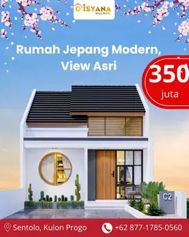 Rumah Modern Ala Jepang Akses Dekat Jalan Raya