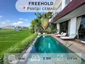 Villa For Sale With Rice Field View in The Cemagi Beach Area
