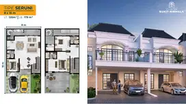 DIJUAL RUMAH BUKIT NIRMALA TIPE SERUNI UK 8X15 2LT 3+1KT CLUSTER BAGUS
