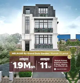 Dijual Hunian 3 Lt, Modern & Mewah American Classic di kota Tangerang