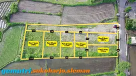 Jual Murah Tanah Jogja, 9 Menit Kampus UII View Persawahan