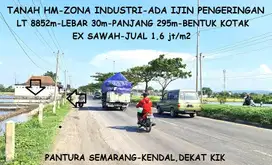 Tanah HM-Zona Industri-dekat KIK-Pinggir Raya Pantura Semarang Kendal