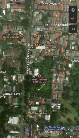 LAHAN STRATEGIS PINGGIR JALAN CILANDAK KKO JAKARTA SELATAN