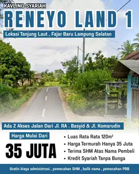 KAVLING TANAH RENEYO LAND Tanjung Laut, Fajar Baru