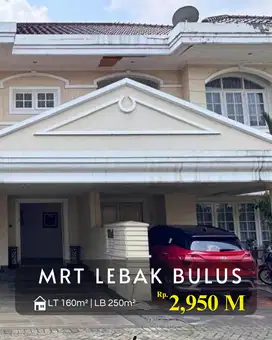 Dijual Rumah Dalam Komplek Besar Dekat MRT Lebak Bulus Tangsel
