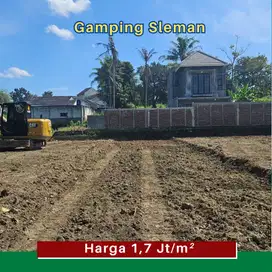Tanah Jogja Gamping 5 Menit Ke Pasar Balecatur SHM Pekarangan