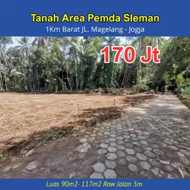 170 Juta Murah Tanah Area Pemda Sleman, 1KM JL. Magelang