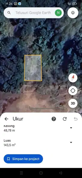 Tanah d pemukiman suasana adem
