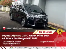[ LOW KM ] Toyota Alphard 2.5 G ATPM AT Black On Beige 2021/2022