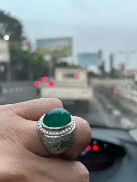 Batu bacan Doko + ring perak