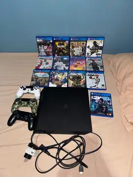 JUAL PS 4 PRO + 13 KASET PS 4