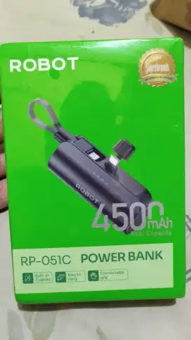 Dijual Power Bank Robot RP-051C 4500 mAh masih segel dapat hadiah