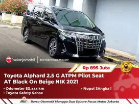 [ WARRANTY ] Toyota Alphard 2.5 G ATPM AT Black On Beige 2021/2022