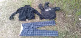 Di jual jeket kain,jeket jeans,celana 31,30 cew dll murah aja
