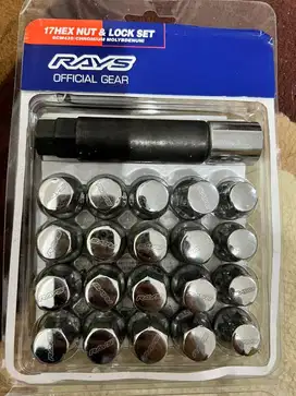 Baut roda ORIGINAL RAYS (wheel lock & nut) M12x1.5 20 pcs ex Honda CRV