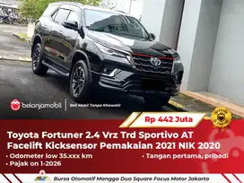 [ LOW KM ] Toyota Fortuner 2.4 Vrz Trd Sportivo AT Facelift 2020/2021