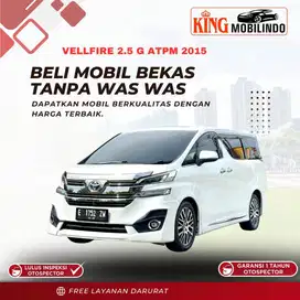 ( KING MOBILINDO ) VELLFIRE G 2.5 AT 2015 ATPM, KM 60RB