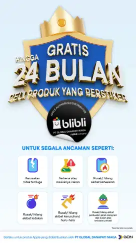 iPhone 13 128GB Midnight garansi resmi Blibli