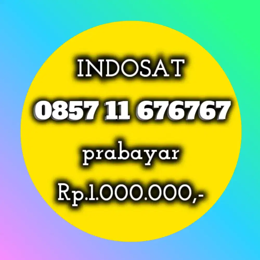 NOMOR CANTIK INDOSAT 676767