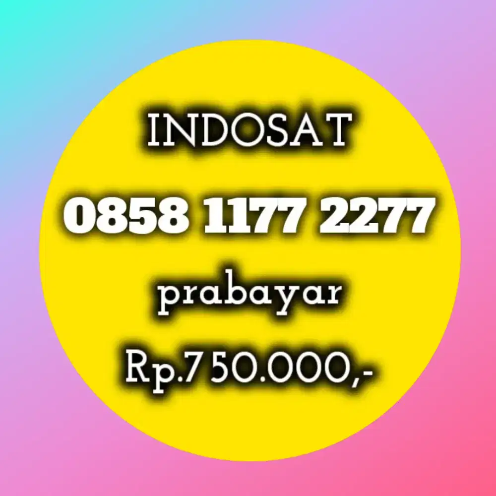 NOMOR CANTIK INDOSAT 1177 2277