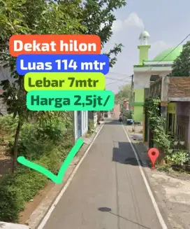 Jual tanah dekat kampus duta bangso wonorejo lt 114m hrg 2,5jt/m nego