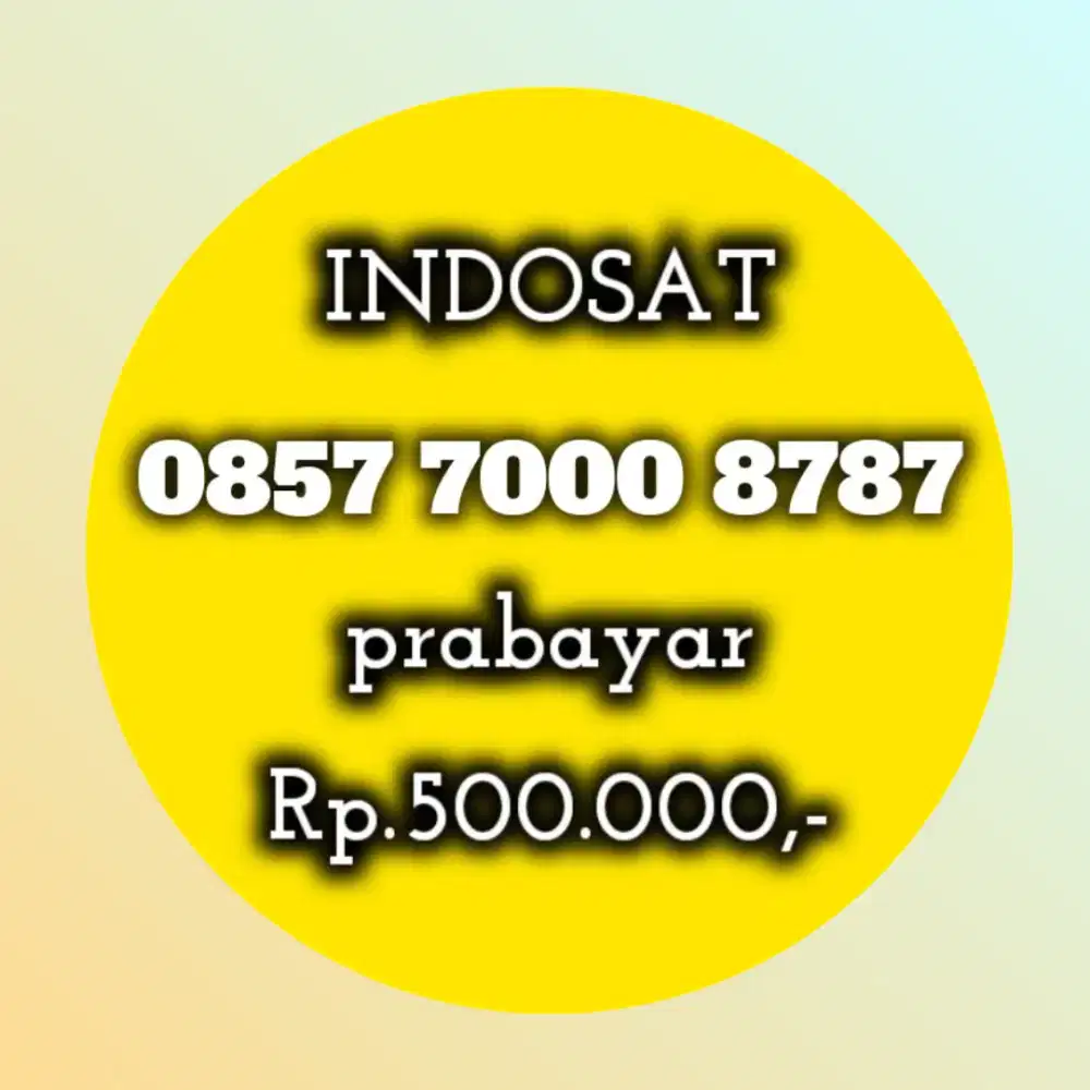 NOMOR CANTIK INDOSAT 8787