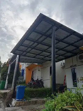 Kanopi baja ringan atap sepndek polos
