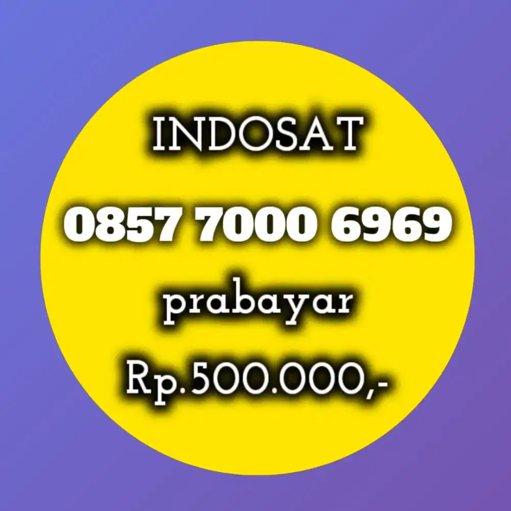 NOMOR CANTIK INDOSAT 6969