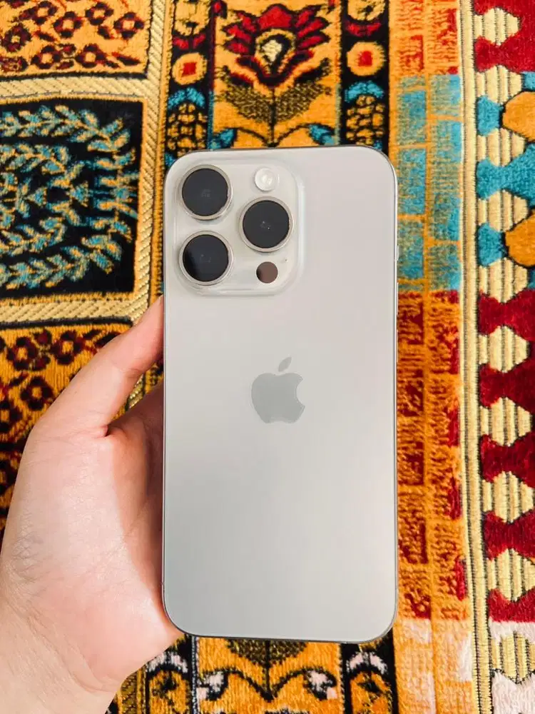 JUAL IPHONE 15 pro 128gb natural titanium