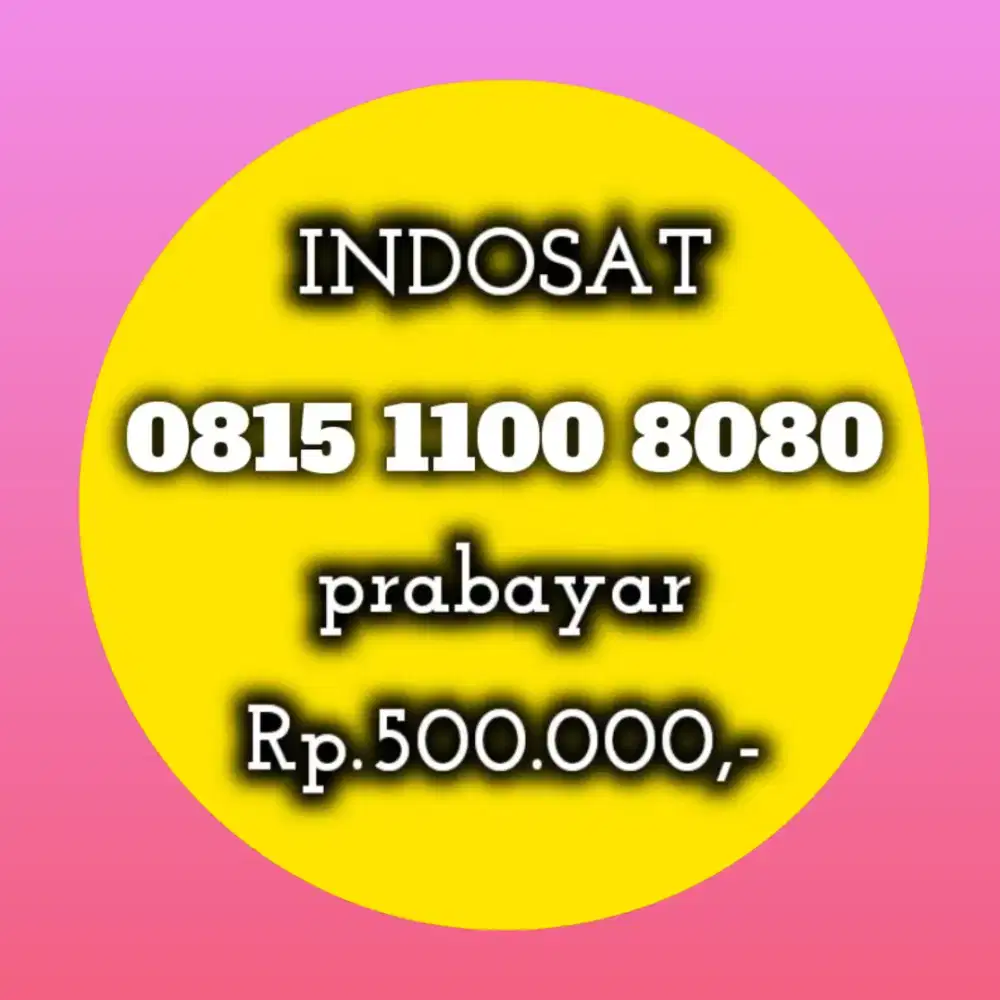 NOMOR CANTIK INDOSAT 8080