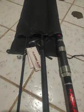 Joran pancing kamikaze fighter pro surf 420 sambung tiga masih segel
