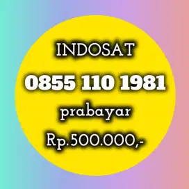 NOMOR CANTIK INDOSAT 110 1981