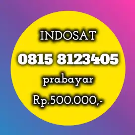 NOMOR CANTIK INDOSAT 8123405