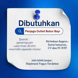 Penjaga Outlet Bubur Bayi