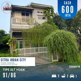 3359.Rumah 2 Lantai Murah 91/86 Citra Indah City Jonggol Bogor