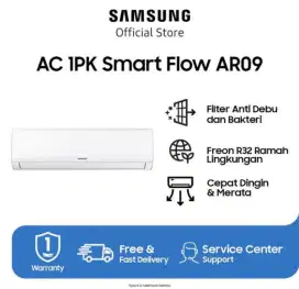 PROMO AC 1 PK SAMSUNG TERBARU AR9BGHQ AC BARU BERSEGEL SIAP PASANG