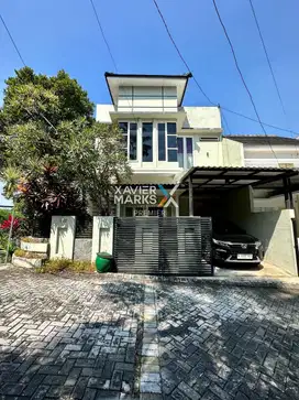 Rumah hook 3 sisi minimalis full furnished mewah lowokwaru malang