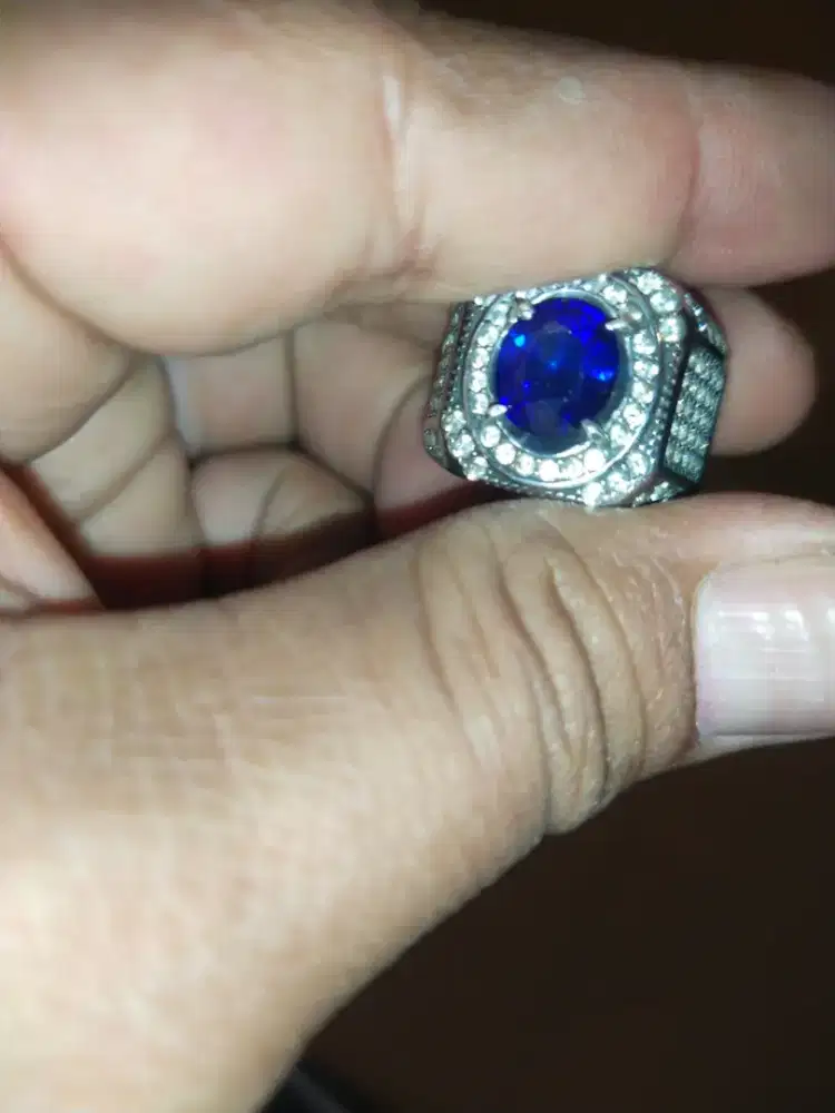 Cincin Natural Blue Shapire