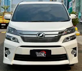 Toyota Vellfire Vell fire Z 2013 Antik Low KM Murah Bekas Putih Top